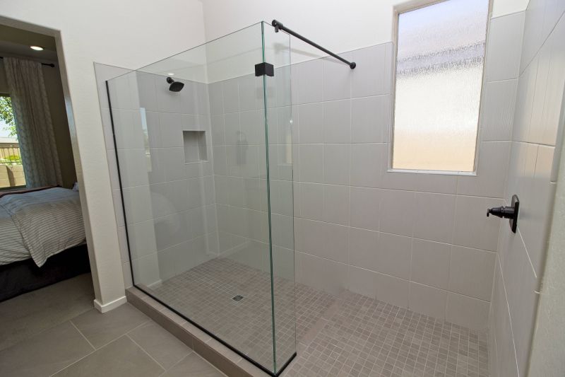 Sleek Shower with Frameless Glass Doors